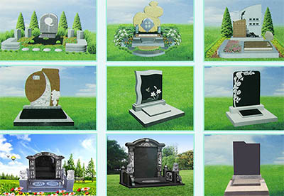 公墓,陵墓,墓园墓碑多样化设计意向图
